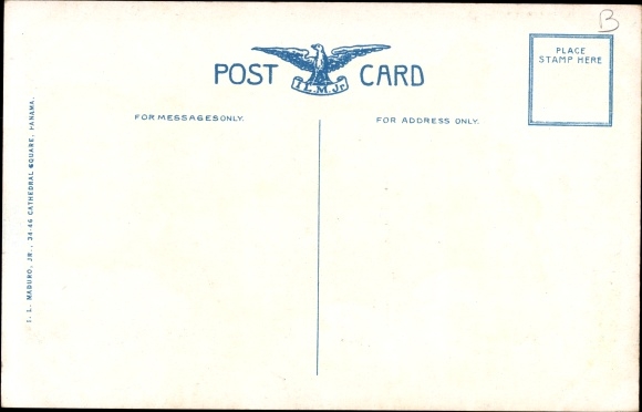 Postcard U. S. Destroyers entering Gatun Locks, Panama Canal