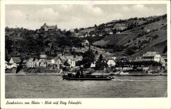 Ak Linz am Rhein, Linzhausen, Burg Ockenfels