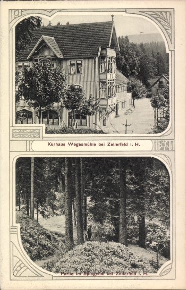 Art Nouveau building Clausthal Zellerfeld in the Upper Harz, Kurhaus Wegesmühle
