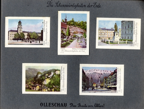 The sights of the earth series: Austria collecting picture album Olleschau sleeve factory, Vienna 193