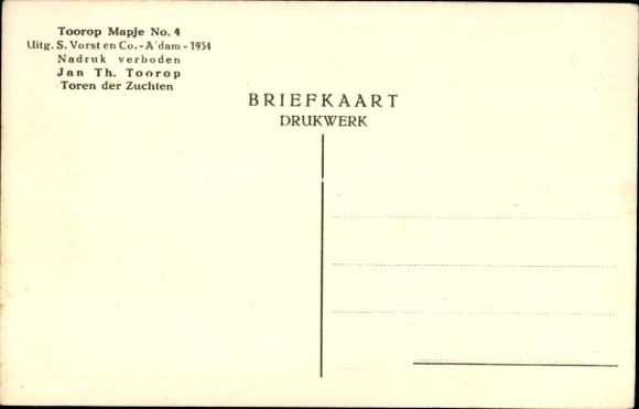 Artist Postcard Toorp, JT, Gates of Breeding