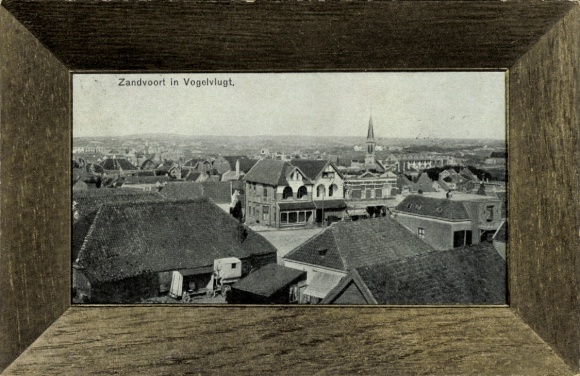 Passepartout Ak Zandvoort Nordholland Niederlande, Teilansicht, Markt