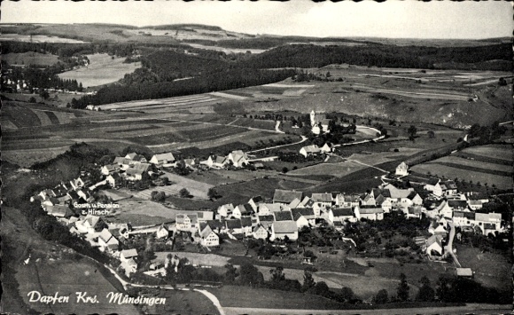 Ak Dapfen Gomadingen in Württemberg, Fliegeraufnahme