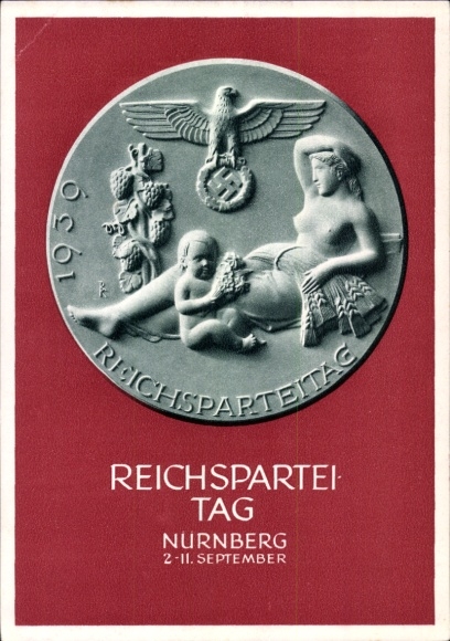 Ganzsachen Ak Nürnberg, Reichsparteitag 1939, Reichsparteitag des Friedens