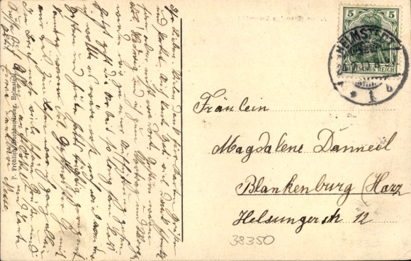 Ak Helmstedt in Nedersaksen, Juleum, voormalige universiteit, gebouw, groen, nostalgisch A