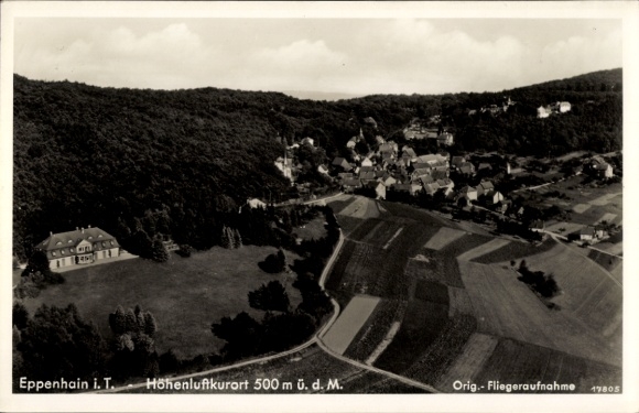 Postcard Eppenhain Kelkheim im Taunus, aerial photograph