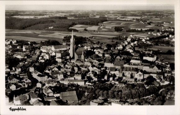 Ak Eggenfelden in Niederbayern, Fliegeraufnahme
