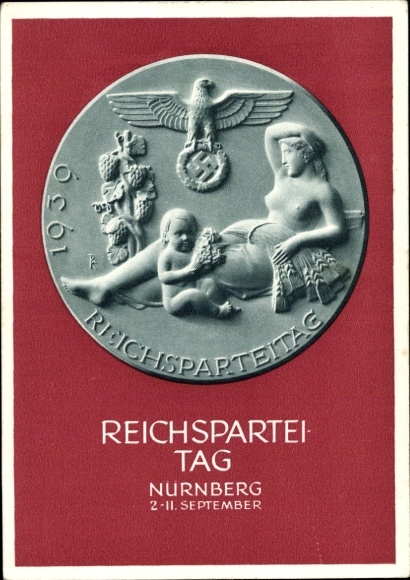 Ganzsachen Ak Nürnberg, Reichsparteitag 1939, Reichsparteitag des Friedens