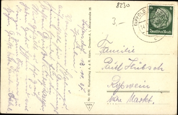 Postcard Seifersdorf Dippoldiswalde in the Eastern Ore Mountains, convalescent home charity