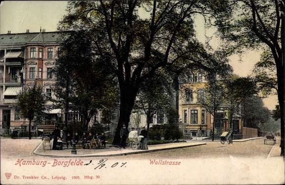 Ak Hamburg Mitte Borgfelde, Wallstraße, Trenkler Hbg.39