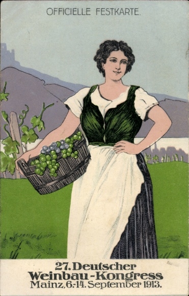 Picture PC Mainz am Rhein, 27th German Viticulture Congress, 1913
