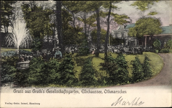 PC Hamburg Altona Othmarschen, Groth&#39;s Gesellschaftsgarten, Elbchaussee