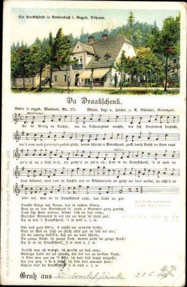30 individual song cards, Anton Günther