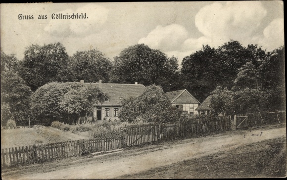 Postcard Köllnischfeld Cöllnischfeld Jump on the Deister, village game