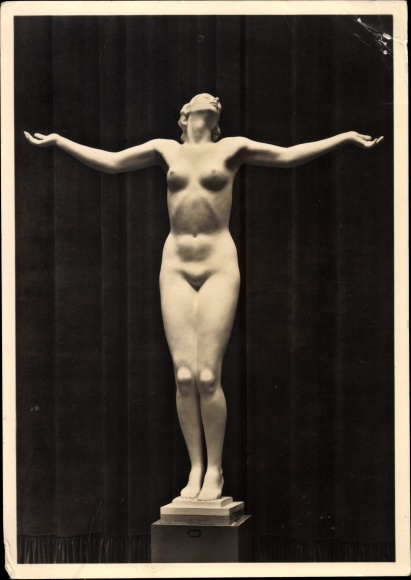 Postcard plastic by Josef Thorak, female nude, HDK 96