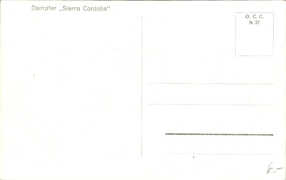 PC steamer Sierra Cordoba, NDL, as KdF steamer, Strength through Joy