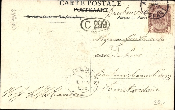 Postcard Contich Kontich Flandern Antwerp, railway accident, accident de chemin de fer 1908