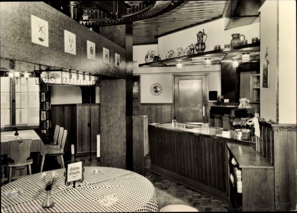 Postcard Groß Stieten in Mecklenburg, restaurant Mecklenburger Mühle, Mühlenstube