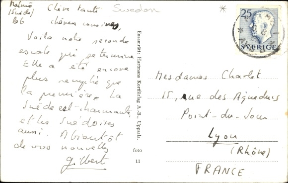 Postcard Malmo Sweden, Radhuset, Central Stations, Hamnen