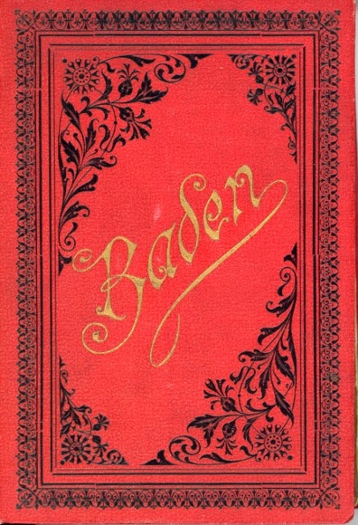 12 cabinet photos of Baden in Lower Austria in the cover around 1890