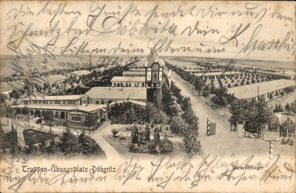 Postcard Döberitz in Havelland, military training area, barracks camp