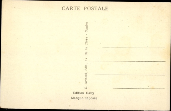 Postcard Rosporden Finistere, overall view after Avon