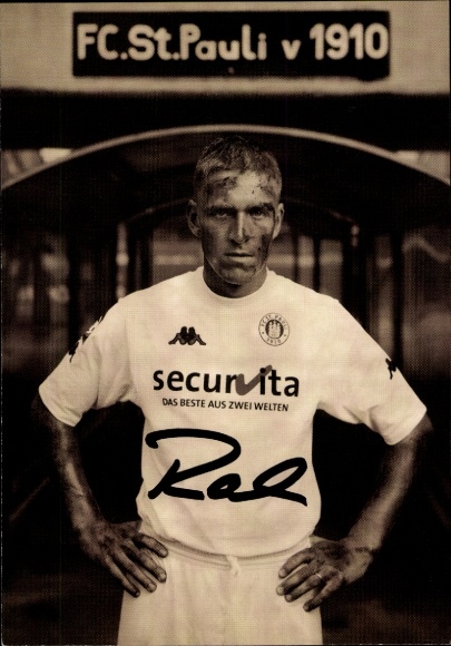 Autogrammkarte Fußballer Christian Rahn, FC St. Pauli, Autogramm