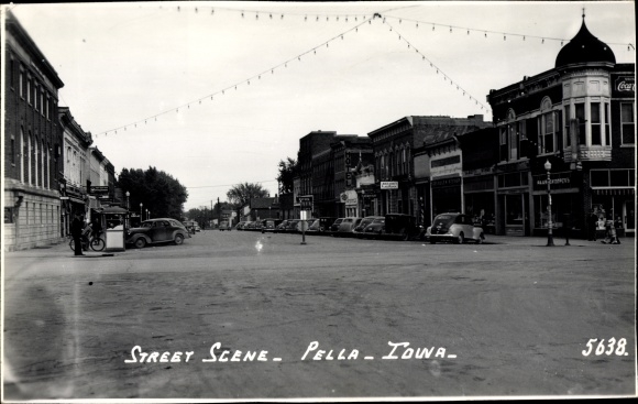 Foto Ak Pella Iowa USA, Street Scene