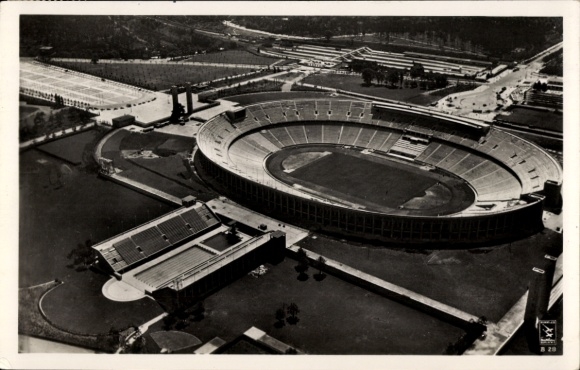 PC Berlin Charlottenburg Westend, Reichssportfeld, Olympic Stadium, aerial photo