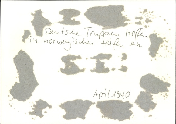 Photo Replenishment of war material for German troops in Norwegian ports, April 1940, II WW