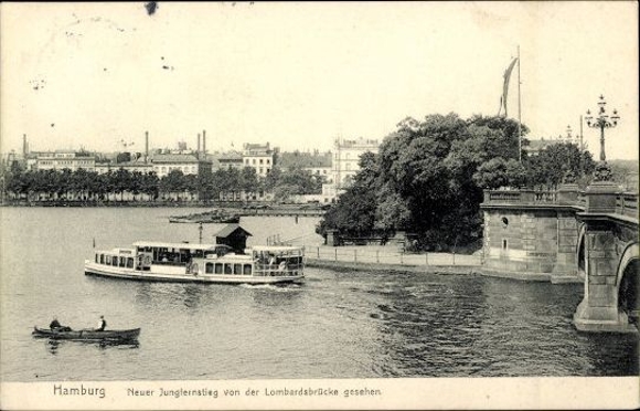 10 Ak, Hamburg, various views of the Alsterlust
