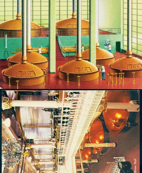 Briefkaart Newark New Jersey, Anheuser-Busch Brewery, Budweiser, St. Louis Missouri