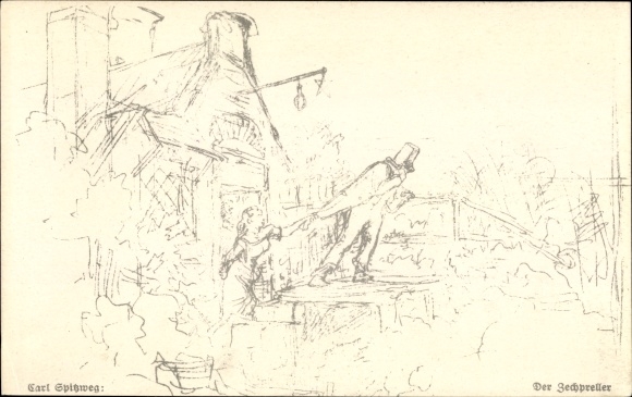Artist PC Spitzweg, Carl, The Zechpreller