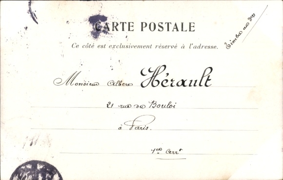 Artist Postcard Moloch, B., Henri Brisson, Prime Minister of France, caricature, court jester