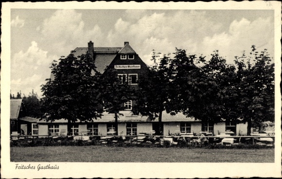 Postcard Bärenburg Altenberg in the Ore Mountains, Fritsche&#39;s inn, owner Gust. Hickman