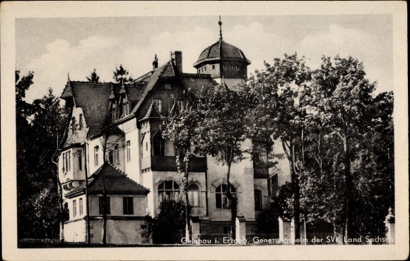Postcard Gelenau in the Erzgebirge of Saxony, convalescent home of the SVK State of Saxony