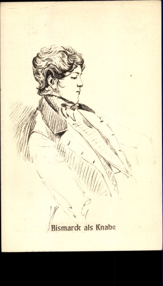 Ak Otto von Bismarck als Knabe, Portrait