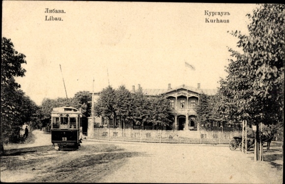 KP Liepaja Libau Łotwa, Kurhaus, Tramwaj nr 13