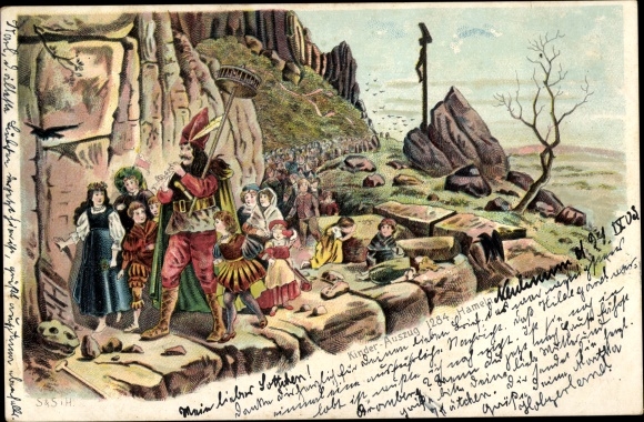 litho Hameln, De rattenvanger, kinderuittreksel 1284