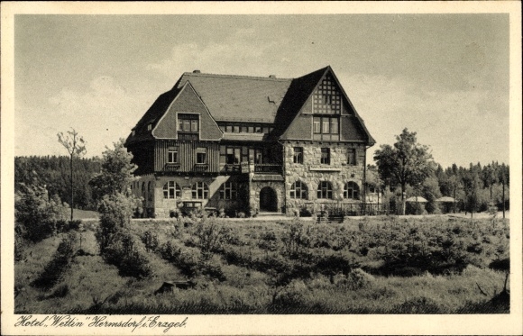 PC Hermsdorf in the Ore Mountains, Hotel Wettin, owner Richard Rehn