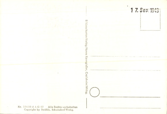 Postcard Raisting Upper Bavaria, aerial photograph