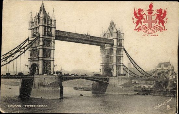 10 alte AK London City, verschiedene Ansichten