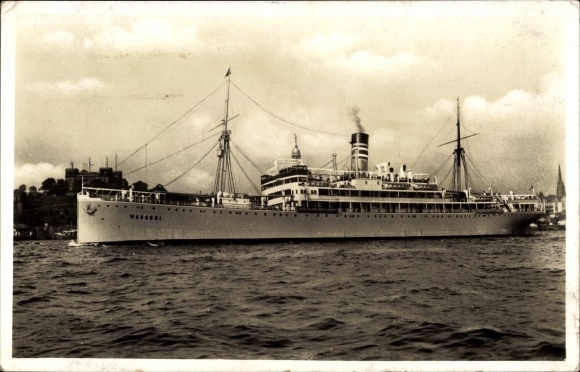 Photo Postcard Steamer Wangoni, Woermann Line