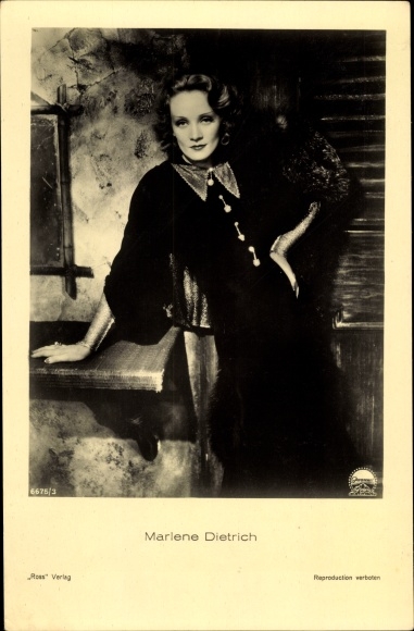 Ak actrice Marlene Dietrich, portret