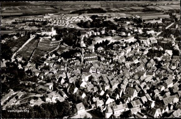 Ak Vaihingen an der Enz, luchtfoto