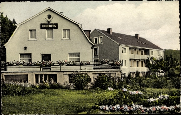 Postcard Mündersbach Westerwald, Haus Hubertus, convalescent home for the blind
