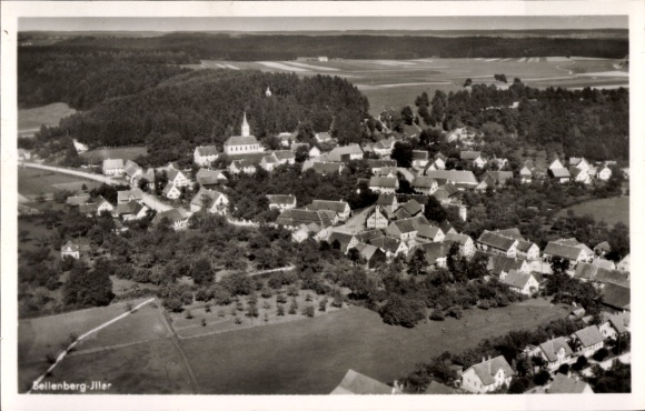 Ak Bellenberg in Schwaben, Fliegeraufnahme