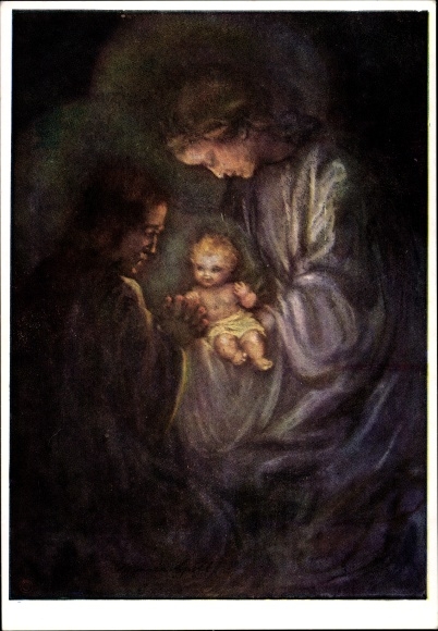 Artist PC Spötl, Maria, Holy Night, Maria, Josef, Christ Child