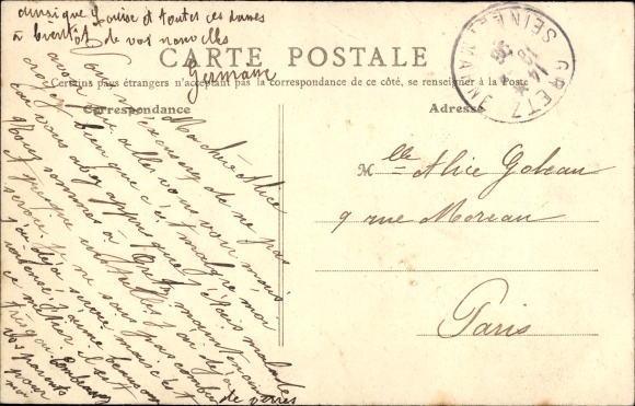 Postcard Gretz Seine et Marne, Avenue de Presles