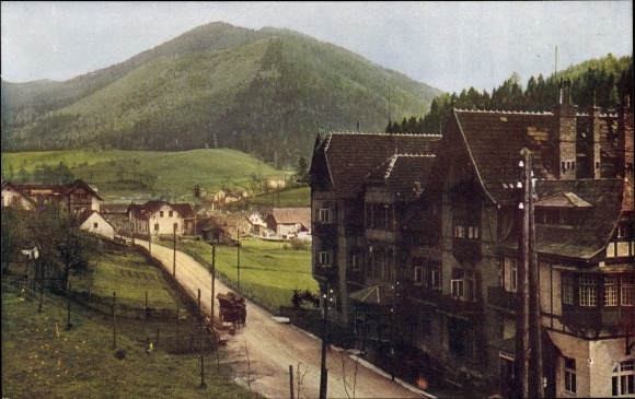 Postcard Steinhaus am Semmering Styria, partial view